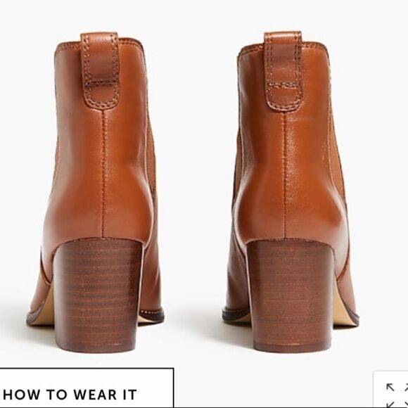 J. Crew Factory Rory leather heeled boots Item AR846* - Picture 2 of 13